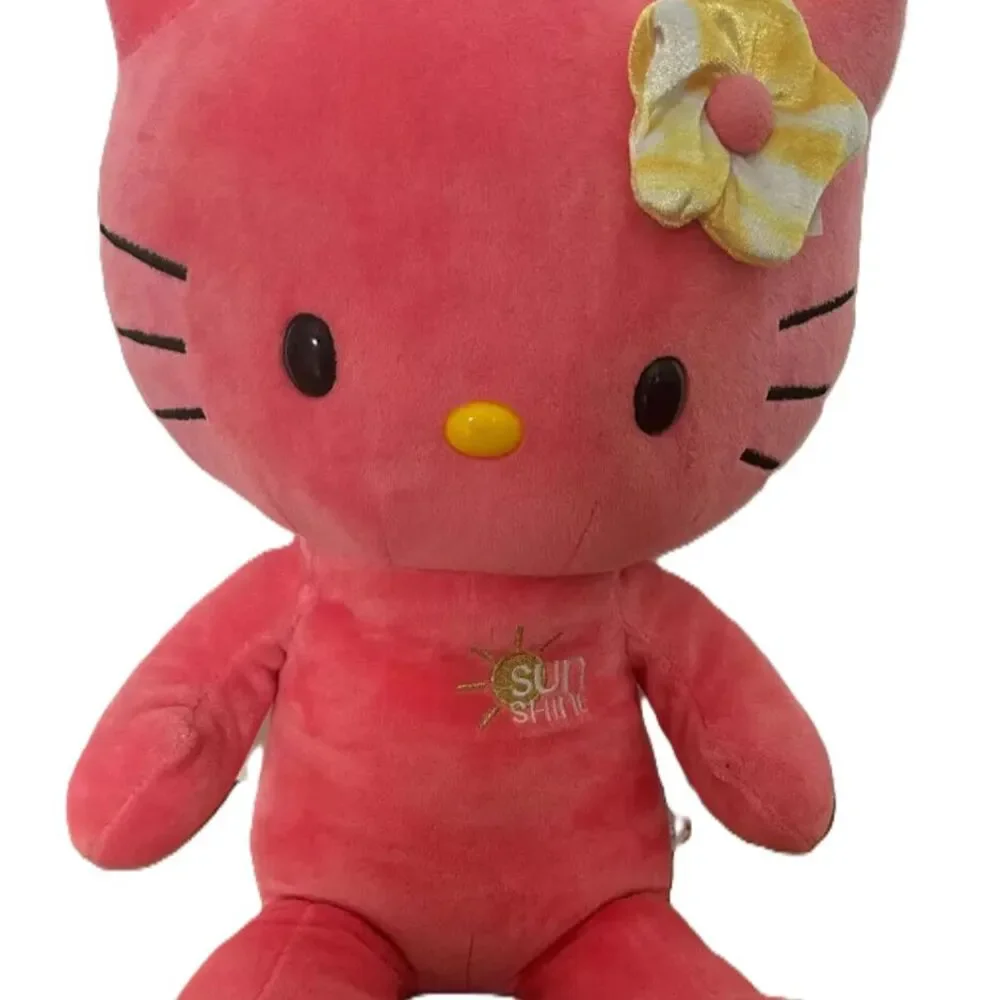 Build-A-Bear BAB Sanrio Hello Kitty Sunshine Coral Plush Fairy Outfit Wand Bow